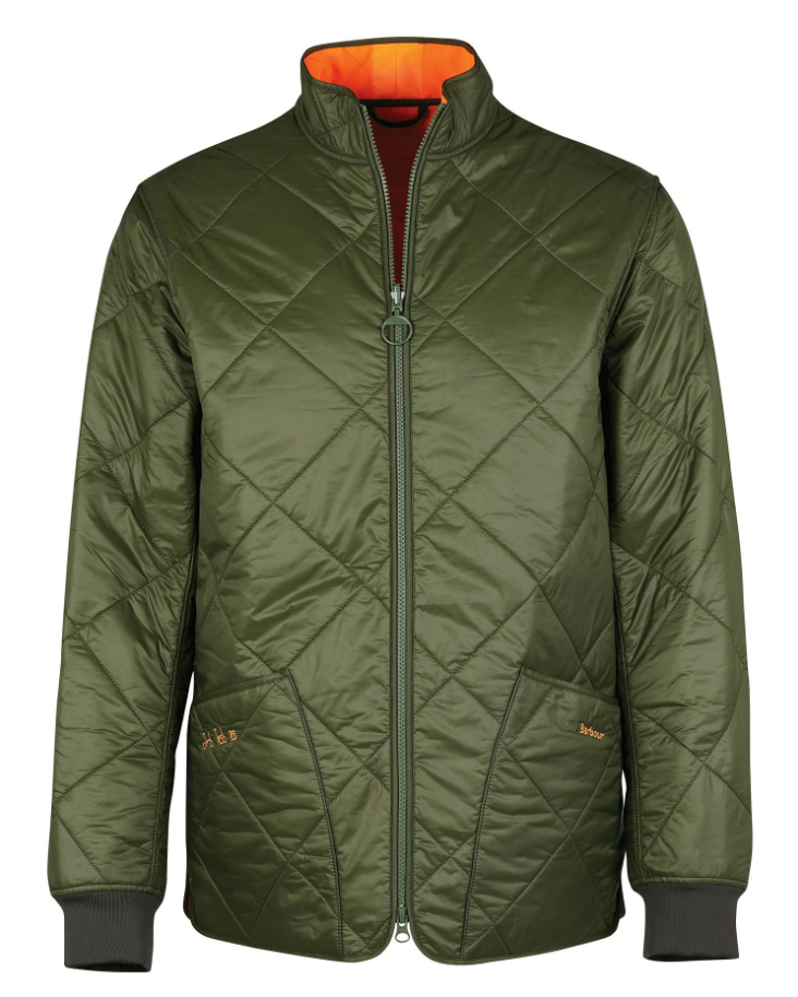 Mens barbour quilted bomber jacket 2025