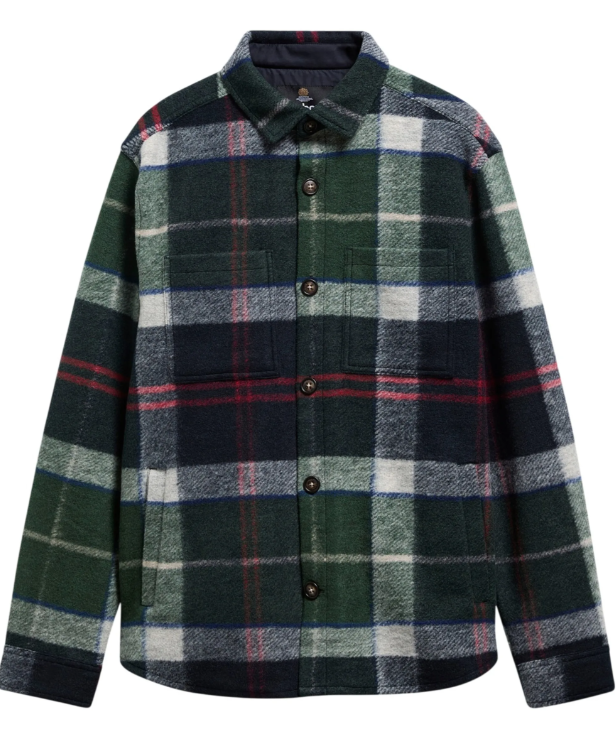 Surchemise brossée Barbour Woodlane