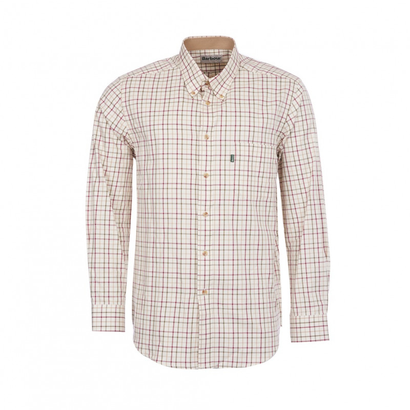 Chemise Tattersall coupe droite Barbour Sporting