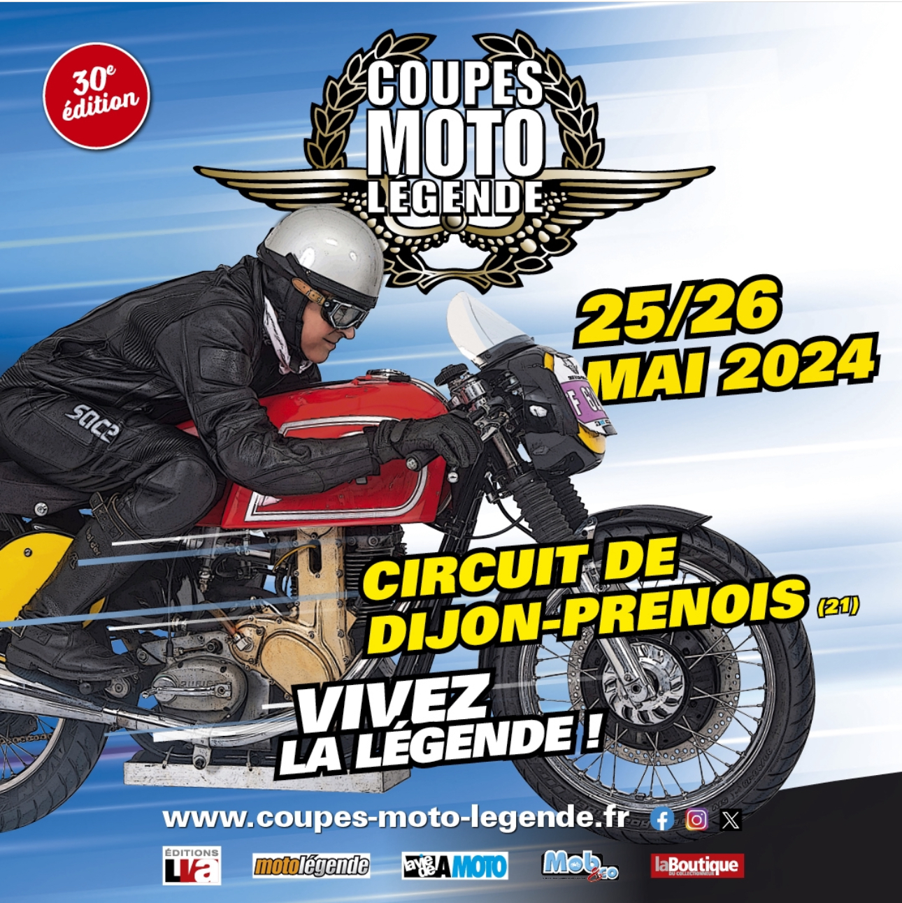 Coupe Moto Légende - Circuit de Dijon Prenois