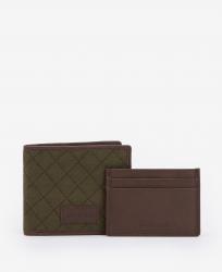 Coffret cadeau portefeuille et porte-cartes Quilt Barbour Padbury