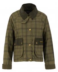 Veste casual cropped Barbour Beadnell Tartan