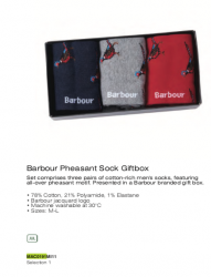 Barbour Pheasant Sock Giftbox
